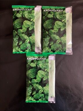 Kroppsvarm IKEA Mint Potpourri Sachets Linen Closet Scented Hanger Lot of 3